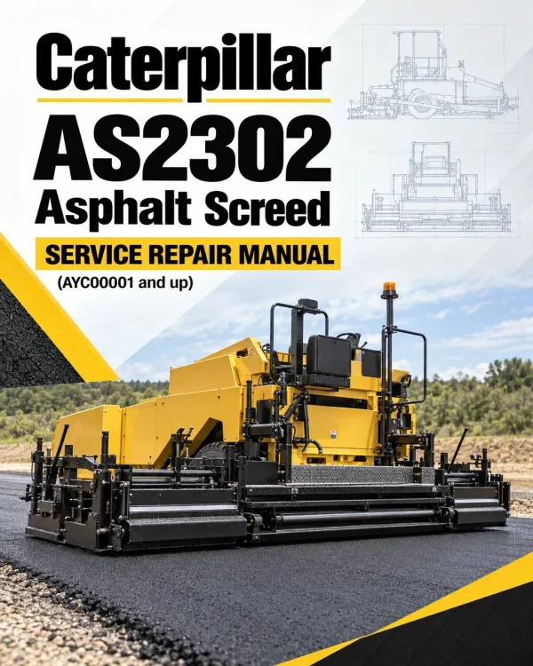 Caterpillar CAT AS2302 Asphalt Screed Service Repair Manual (AYC00001 and up)