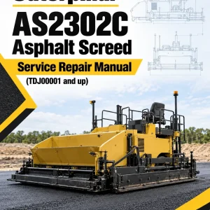 Caterpillar CAT AS2302C Asphalt Screed Service Repair Manual (TDJ00001 and up) Caterpillar CAT AS2302C Asphalt Screed Service Repair Manual (TDJ00001 and up)