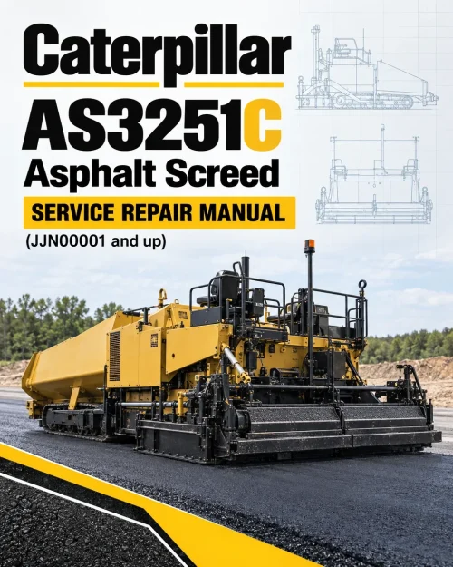 Caterpillar CAT AS3251C Asphalt Screed Service Repair Manual (JJN00001 and up)