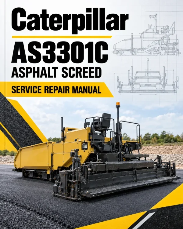Caterpillar CAT AS3301C Asphalt Screed Service Repair Manual (DWM00001 and up)