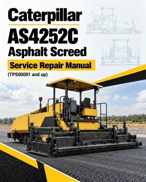Caterpillar CAT AS4252C Asphalt Screed Service Repair Manual (TPS00001 and up)