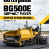 Caterpillar CAT BG500E Asphalt Paver Service Repair Manual (B5E00001 and up)