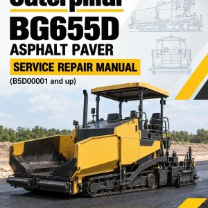 Caterpillar CAT BG655D Asphalt Paver Service Repair Manual (B5D00001 and up)