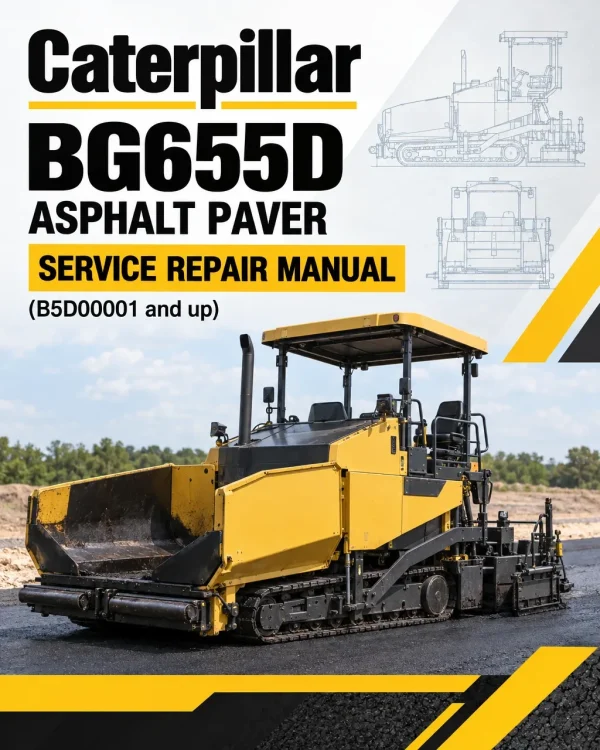 Caterpillar CAT BG655D Asphalt Paver Service Repair Manual (B5D00001 and up)