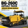 Caterpillar CAT BG-260C Asphalt Paver Service Repair Manual (8GN00001 and up)