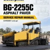 Caterpillar CAT BG-2255C Asphalt Paver Service Repair Manual (CKR00001 and up) Caterpillar CAT BG-2255C Asphalt Paver Service Repair Manual (CKR00001 and up)