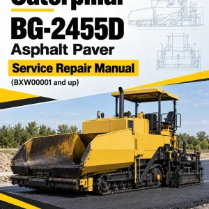 Caterpillar CAT BG-2455D Asphalt Paver Service Repair Manual (BXW00001 and up)