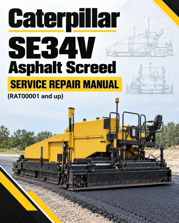 Caterpillar CAT SE34V Asphalt Screed Service Repair Manual (RAT00001 and up)