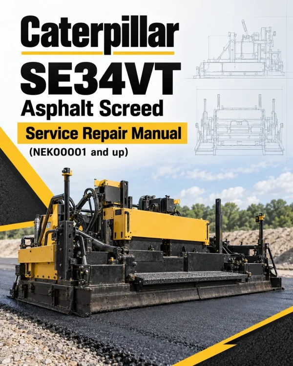 Caterpillar CAT SE34VT Asphalt Screed Service Repair Manual (NEK00001 and up)