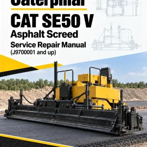 Caterpillar CAT SE50 V Asphalt Screed Service Repair Manual (J9700001 and up)