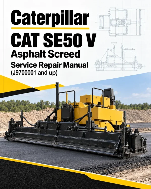 Caterpillar CAT SE50 V Asphalt Screed Service Repair Manual (J9700001 and up)