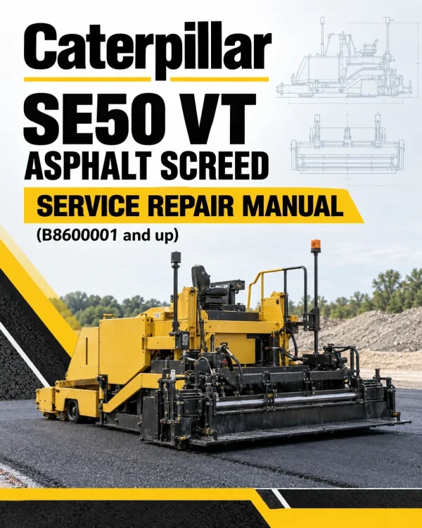 Caterpillar CAT SE50 VT Asphalt Screed Service Repair Manual (B8600001 and up) Caterpillar CAT SE50 VT Asphalt Screed Service Repair Manual (B8600001 and up)