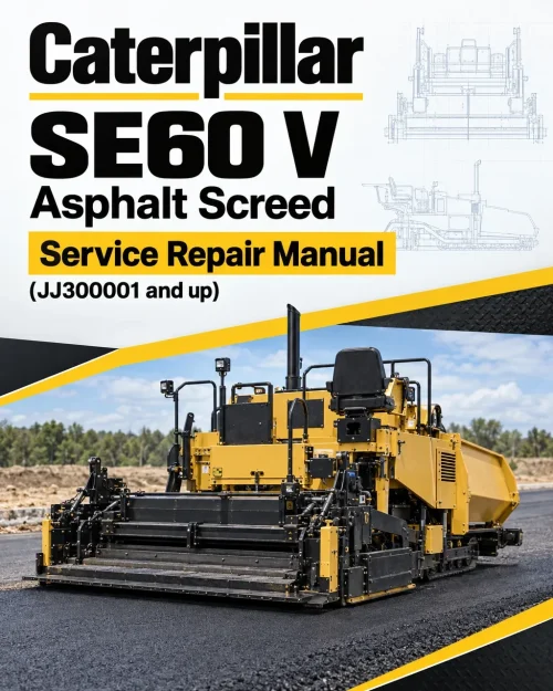 Caterpillar CAT SE60 V Asphalt Screed Service Repair Manual (JJ300001 and up)