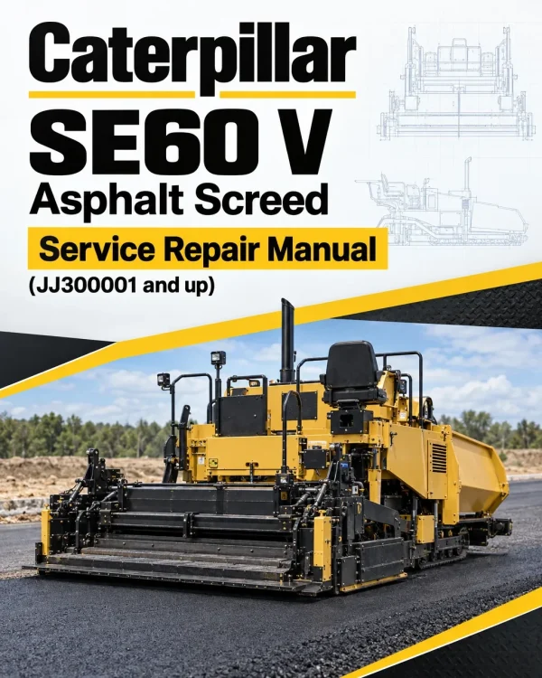 Caterpillar CAT SE60 V Asphalt Screed Service Repair Manual (JJ300001 and up)
