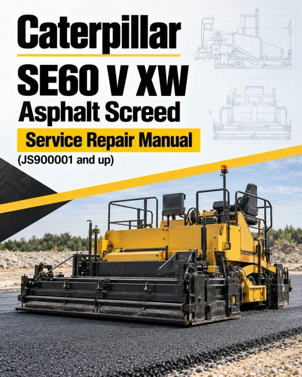Caterpillar CAT SE60 V XW Asphalt Screed Service Repair Manual (JS900001 and up)
