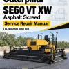 Caterpillar CAT SE60 VT XW Asphalt Screed Service Repair Manual (TLW00001 and up)
