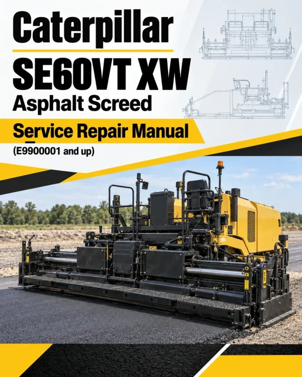 Caterpillar CAT SE60VT XW Asphalt Screed Service Repair Manual (E9900001 and up)