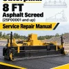Caterpillar CAT 8 FT Asphalt Screed Service Repair Manual (2SF00001 and up)