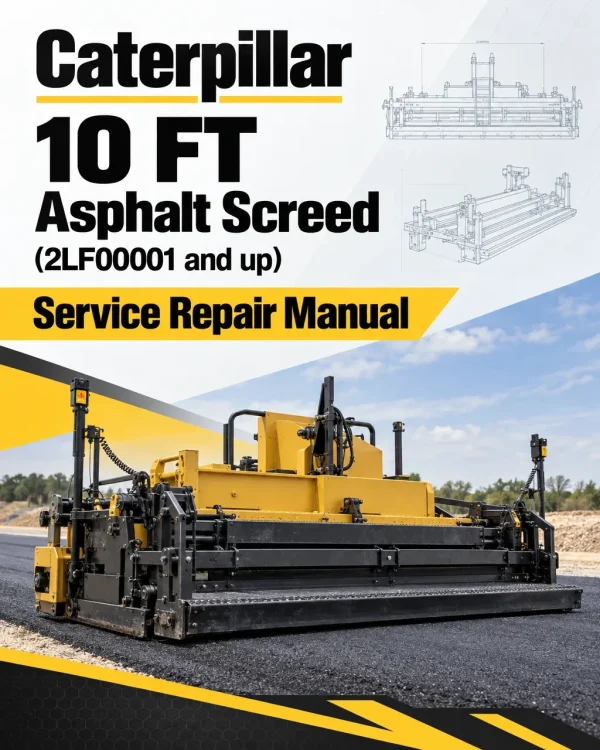 Caterpillar CAT 10 FT Asphalt Screed Service Repair Manual (2LF00001 and up) Caterpillar CAT 10 FT Asphalt Screed Service Repair Manual (2LF00001 and up)