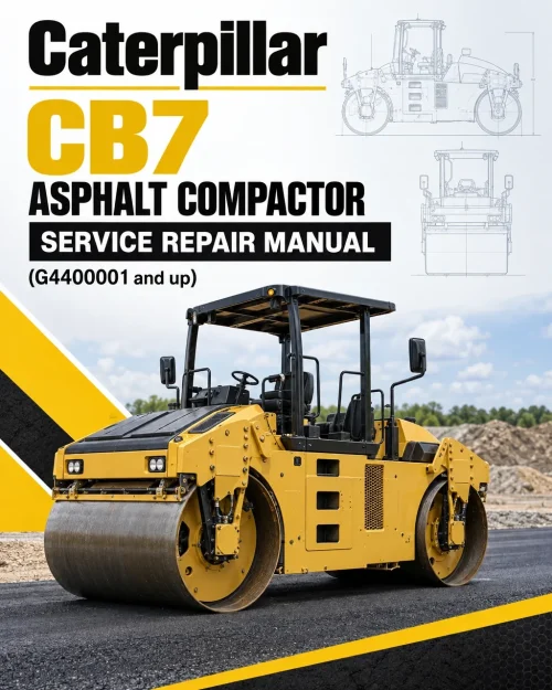 Caterpillar CAT CB7 Asphalt Compactor Service Repair Manual (G4400001 and up)