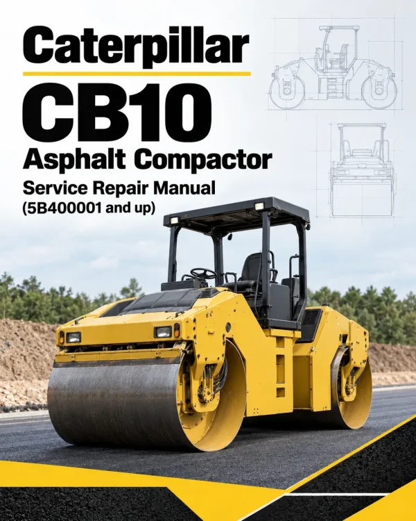 Caterpillar CAT CB10 Asphalt Compactor Service Repair Manual (5B400001 and up)