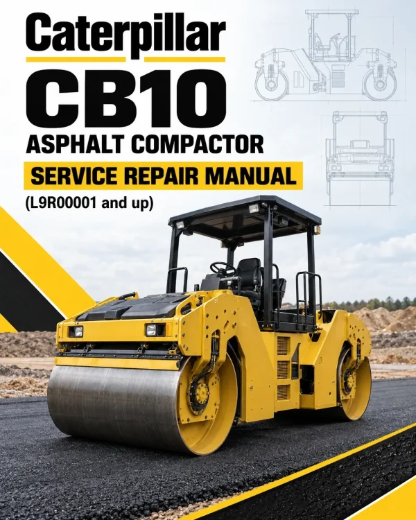 Caterpillar CAT CB10 Asphalt Compactor Service Repair Manual (L9R00001 and up)