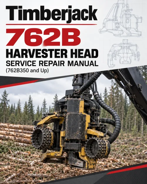 Timberjack 762B Harvester Head Service Repair Manual (762B350 and Up)