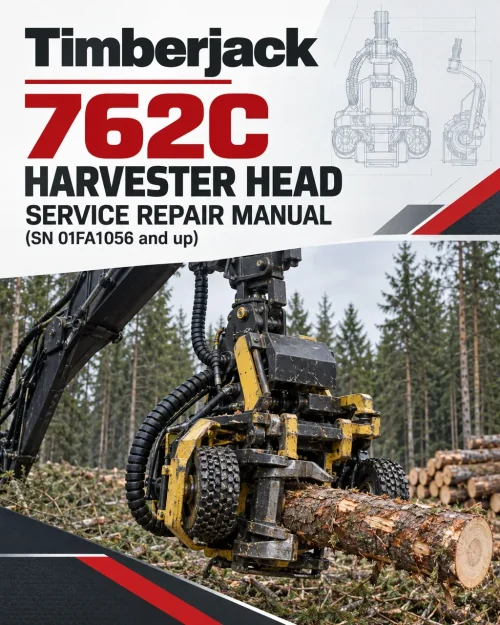 Timberjack 762C Harvester Head Service Repair Manual (SN 01FA1056 and up)