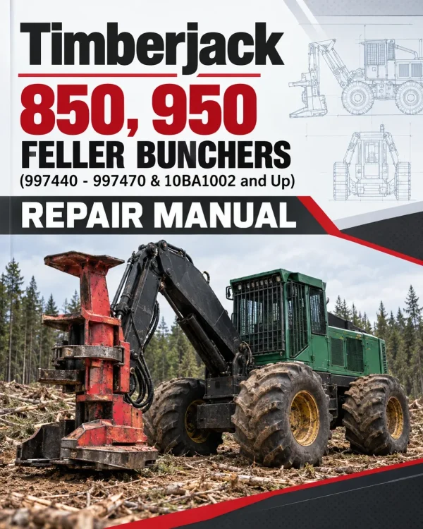 Timberjack 850, 950 Feller Bunchers Repair Manual (997440 - 997470 & 10BA1002 and Up) Timberjack 850, 950 Feller Bunchers Repair Manual (997440 - 997470 & 10BA1002 and Up)