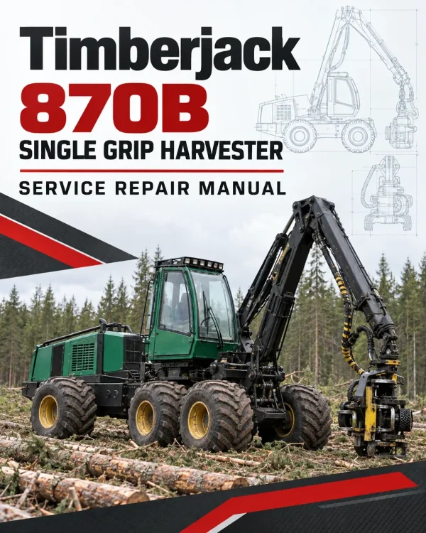 Timberjack 870B Single Grip Harvester Service Repair Manual
