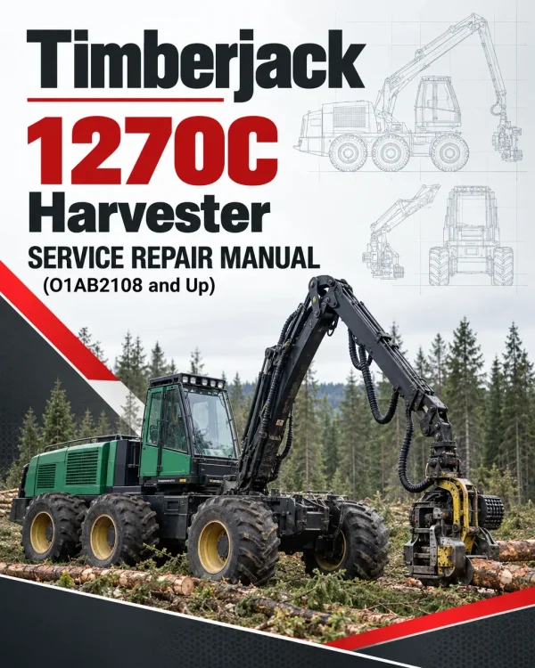 Timberjack 1270C Harvester Service Repair Manual (O1AB2108 and Up)