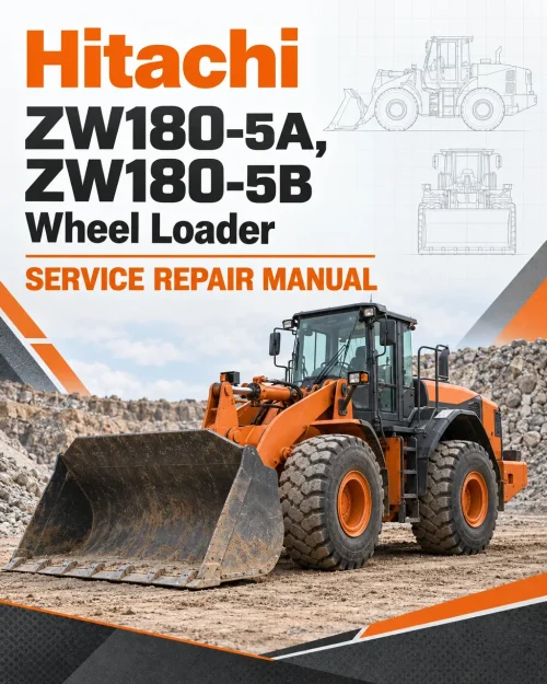Hitachi ZW180-5A, ZW180-5B Wheel Loader Service Repair Manual Hitachi ZW180-5A, ZW180-5B Wheel Loader Service Repair Manual