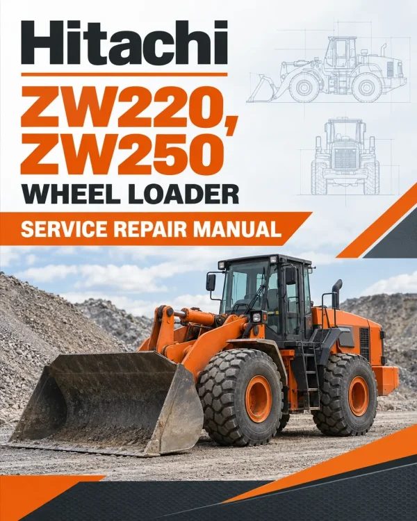 Hitachi ZW220, ZW250 Wheel Loader Service Repair Manual Hitachi ZW220, ZW250 Wheel Loader Service Repair Manual