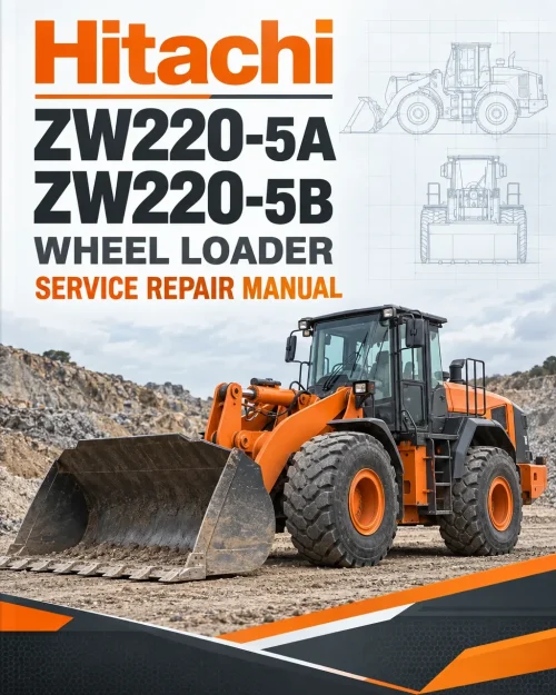 Hitachi ZW220-5A, ZW220-5B Wheel Loader Service Repair Manual Hitachi ZW220-5A, ZW220-5B Wheel Loader Service Repair Manual