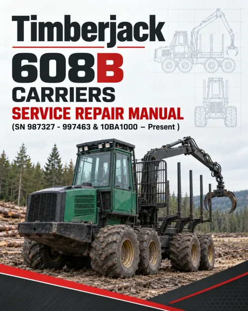 Timberjack 608B Carriers Service Repair Manual (SN 987327 - 997463 & 10BA1000 – Present )