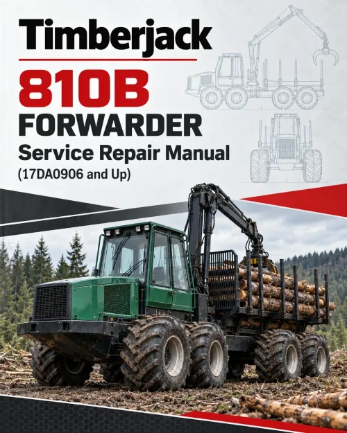 Timberjack 810B Forwarder Service Repair Manual (17DA0906 and Up)