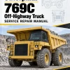 Caterpillar CAT 769C Off-Highway Truck Service Repair Manual (01X000011 and up)