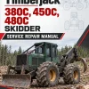 Timberjack 380C, 450C, 480C Skidder Service Repair Manual