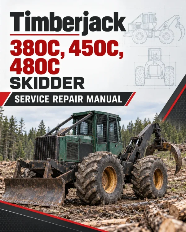 Timberjack 380C, 450C, 480C Skidder Service Repair Manual