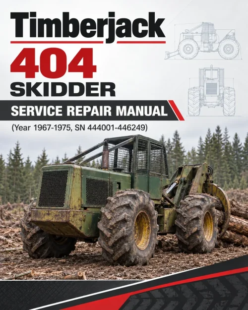 Timberjack 404 Skidder Service Repair Manual (Year 1967-1975, SN 444001-446249)