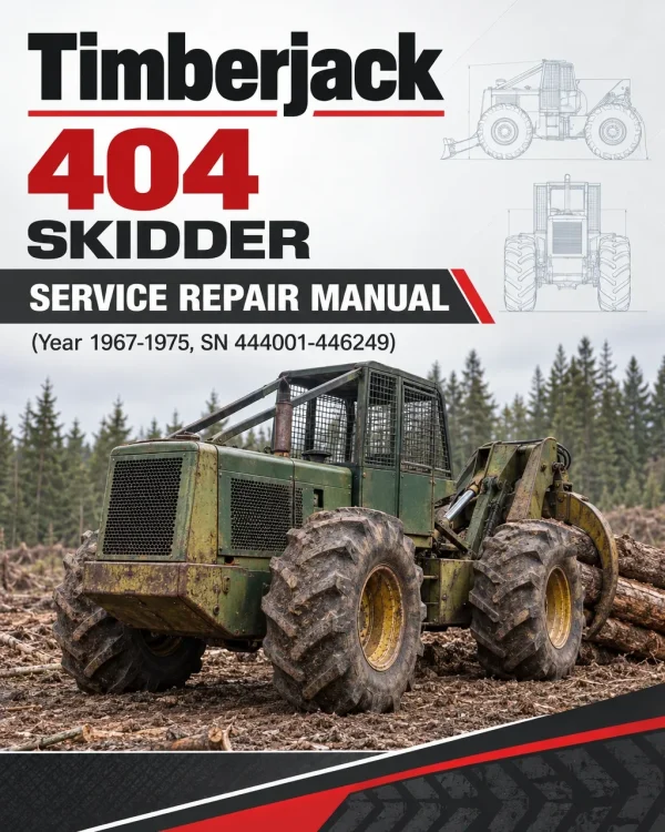 Timberjack 404 Skidder Service Repair Manual (Year 1967-1975, SN 444001-446249) Timberjack 404 Skidder Service Repair Manual (Year 1967-1975, SN 444001-446249)