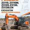 Hitachi ZX110, ZX110M, ZX120, ZX130, ZX130LCN Excavator Service Repair Manual