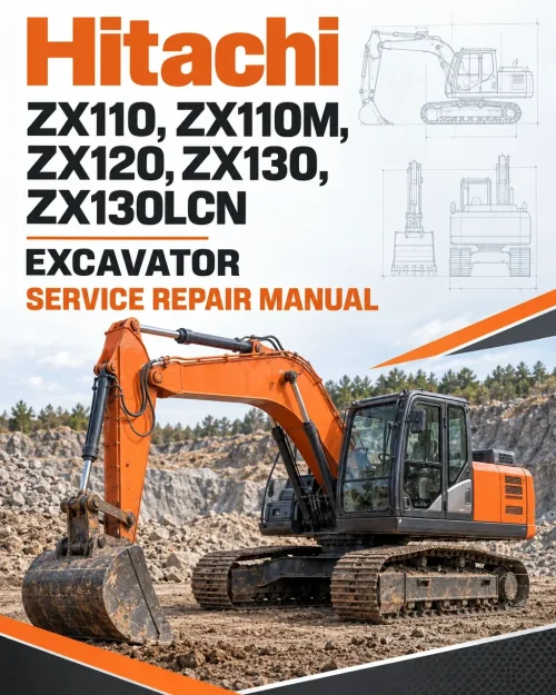 Hitachi ZX110, ZX110M, ZX120, ZX130, ZX130LCN Excavator Service Repair Manual Hitachi ZX110, ZX110M, ZX120, ZX130, ZX130LCN Excavator Service Repair Manual