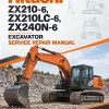 Hitachi ZX210-6, ZX210LC-6, ZX240N-6 Excavator Service Repair Manual Hitachi ZX210-6, ZX210LC-6, ZX240N-6 Excavator Service Repair Manual