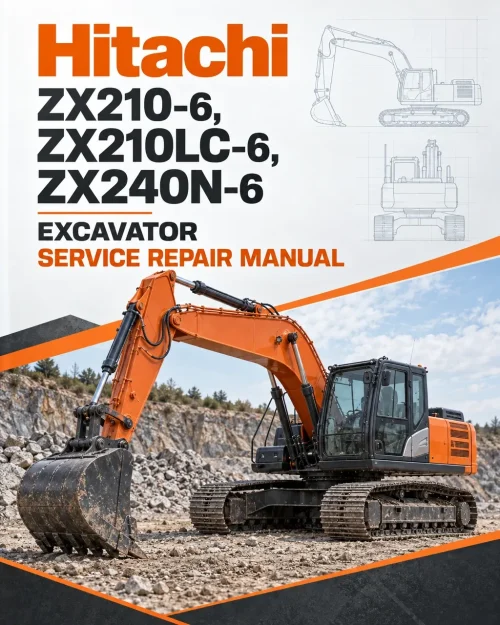 Hitachi ZX210-6, ZX210LC-6, ZX240N-6 Excavator Service Repair Manual Hitachi ZX210-6, ZX210LC-6, ZX240N-6 Excavator Service Repair Manual