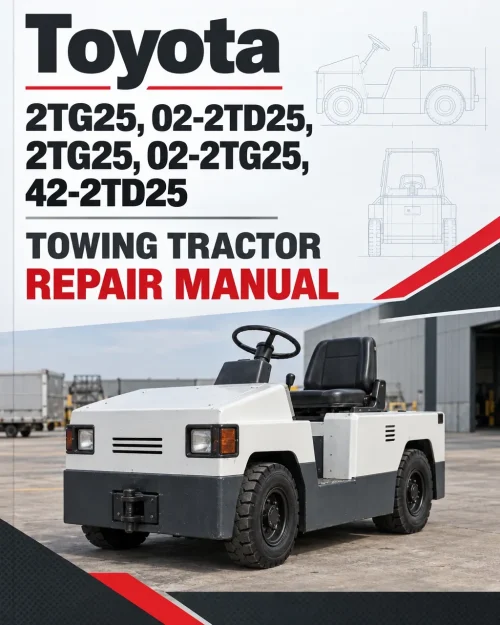 Toyota 2TG25, 02-2TD25, 2TG25, 02-2TG25, 42-2TD25 Towing Tractor Repair Manual Toyota 2TG25, 02-2TD25, 2TG25, 02-2TG25, 42-2TD25 Towing Tractor Repair Manual