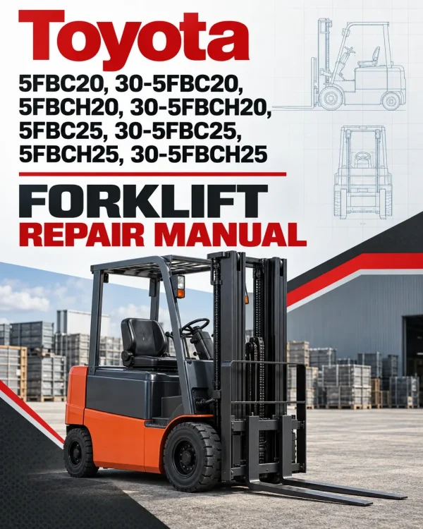 Toyota 5FBC20, 30-5FBC20, 5FBCH20, 30-5FBCH20, 5FBC25, 30-5FBC25, 5FBCH25, 30-5FBCH25 Forklift Repair Manual Toyota 5FBC20, 30-5FBC20, 5FBCH20, 30-5FBCH20, 5FBC25, 30-5FBC25, 5FBCH25, 30-5FBCH25 Forklift Repair Manual