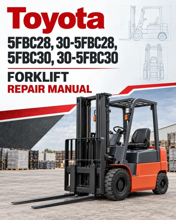 Toyota 5FBC28, 30-5FBC28, 5FBC30, 30-5FBC30 Forklift Repair Manual