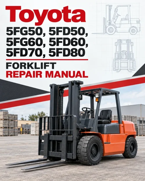 Toyota 5FG50, 5FD50, 5FG60, 5FD60, 5FD70, 5FD80 Forklift Repair Manual Toyota 5FG50, 5FD50, 5FG60, 5FD60, 5FD70, 5FD80 Forklift Repair Manual