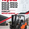 Toyota 5FGC18, 5FGC23, 5FGC25, 5FDC25, 5FGC28, 5FGC30, 5FDC30 Forklift Repair Manual Toyota 5FGC18, 5FGC23, 5FGC25, 5FDC25, 5FGC28, 5FGC30, 5FDC30 Forklift Repair Manual